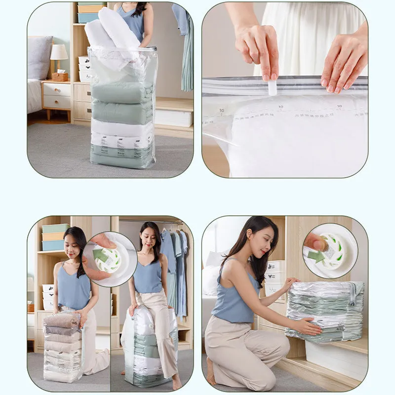 2025 Household Essentials5-piece reusable non-vacuum compression storage bags.