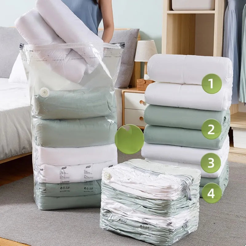 2025 Household Essentials5-piece reusable non-vacuum compression storage bags.