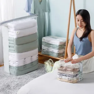 2025 Household Essentials5-piece reusable non-vacuum compression storage bags.