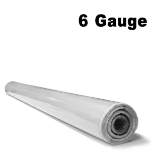 6 Gauge Clear Vinyl - 54" Wide (40 yards)
