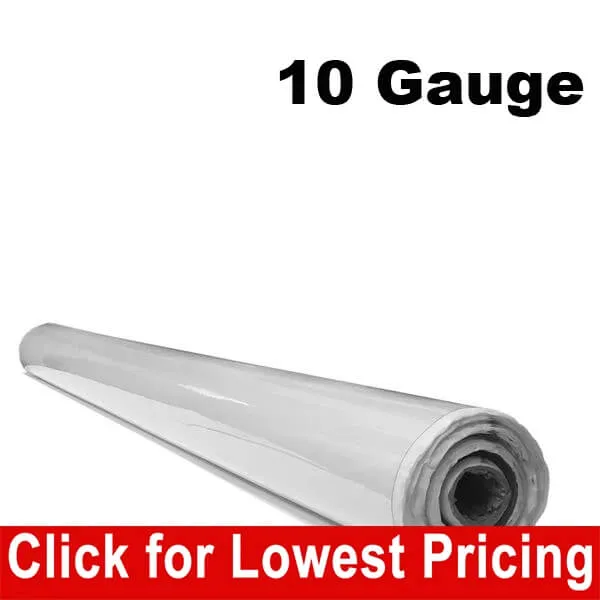 72" Wide 10 Gauge Clear Table Vinyl Full Roll- 20 yards