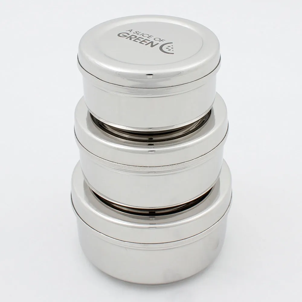 A Slice Of Green Set of Three Kadapa Containers