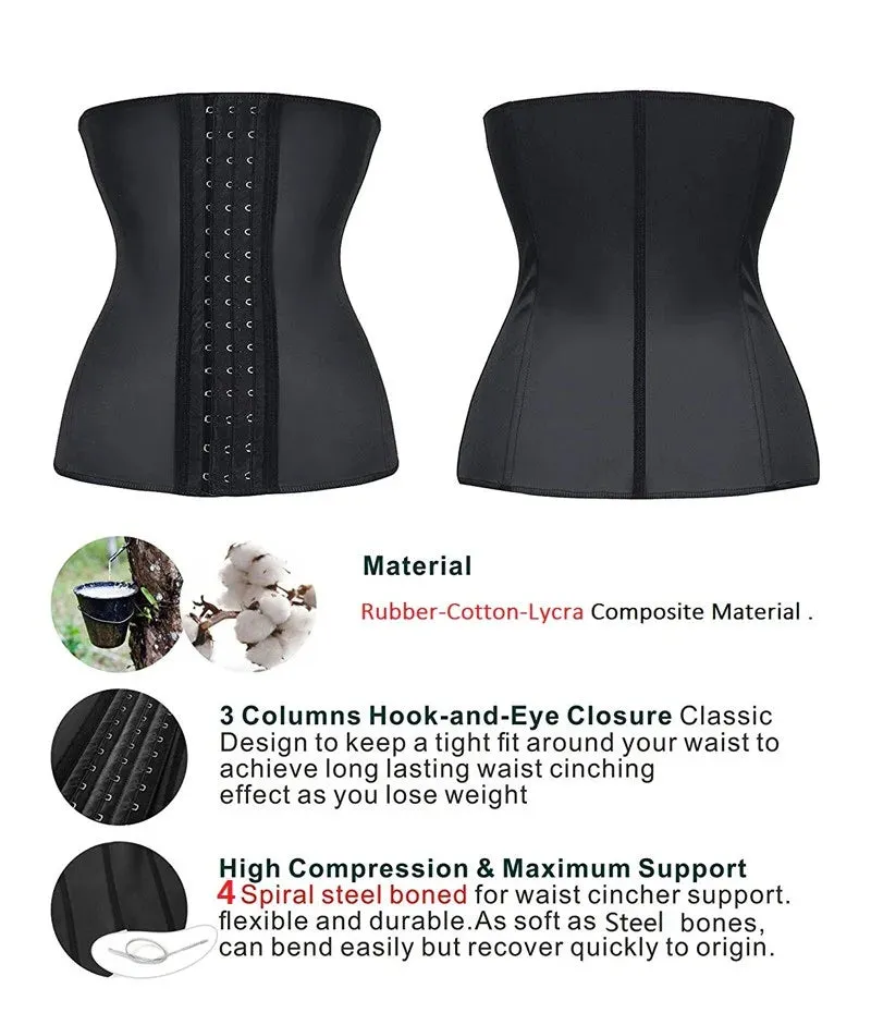AfruliA Fajas Colombian Girdle Waist Trainer  Double Compression Body Shaper