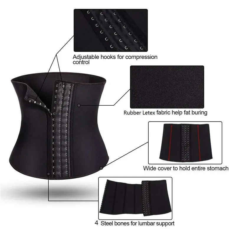 AfruliA Fajas Colombian Girdle Waist Trainer  Double Compression Body Shaper