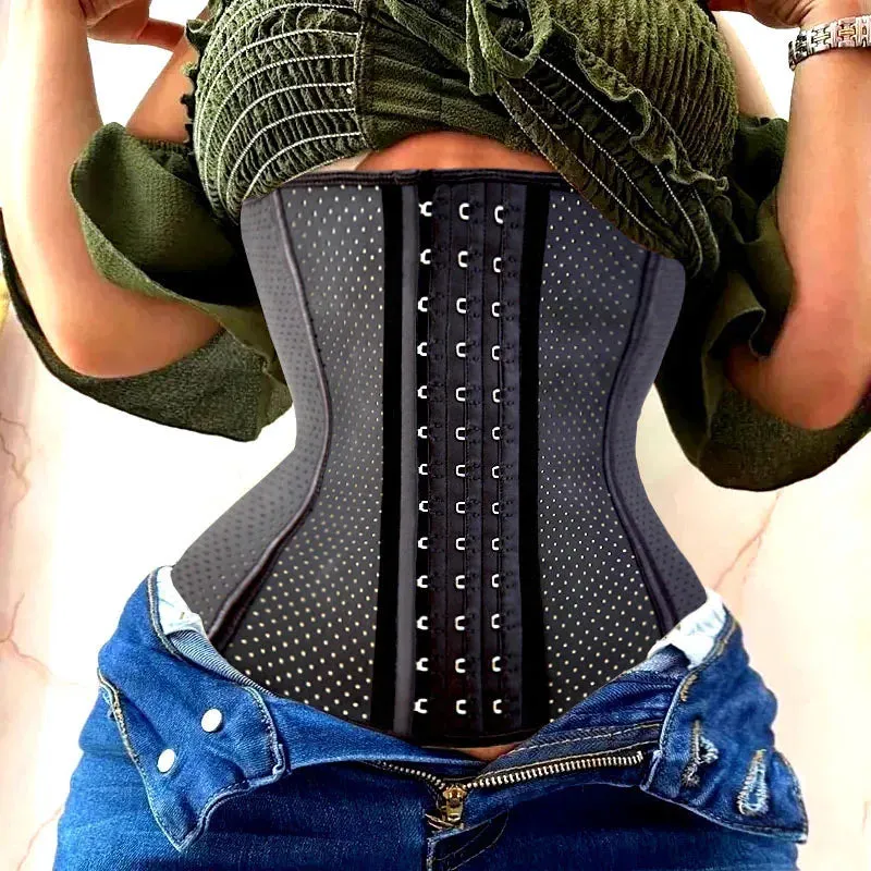 AfruliA Fajas Colombian Girdle Waist Trainer  Double Compression Body Shaper