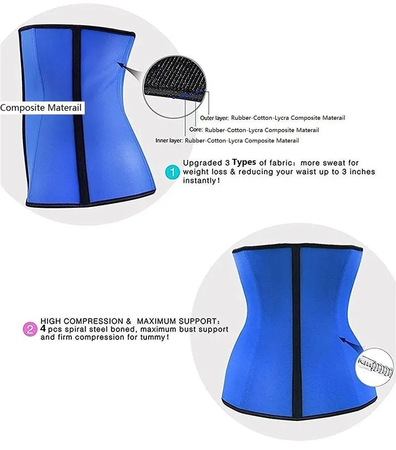 AfruliA Fajas Colombian Girdle Waist Trainer  Double Compression Body Shaper