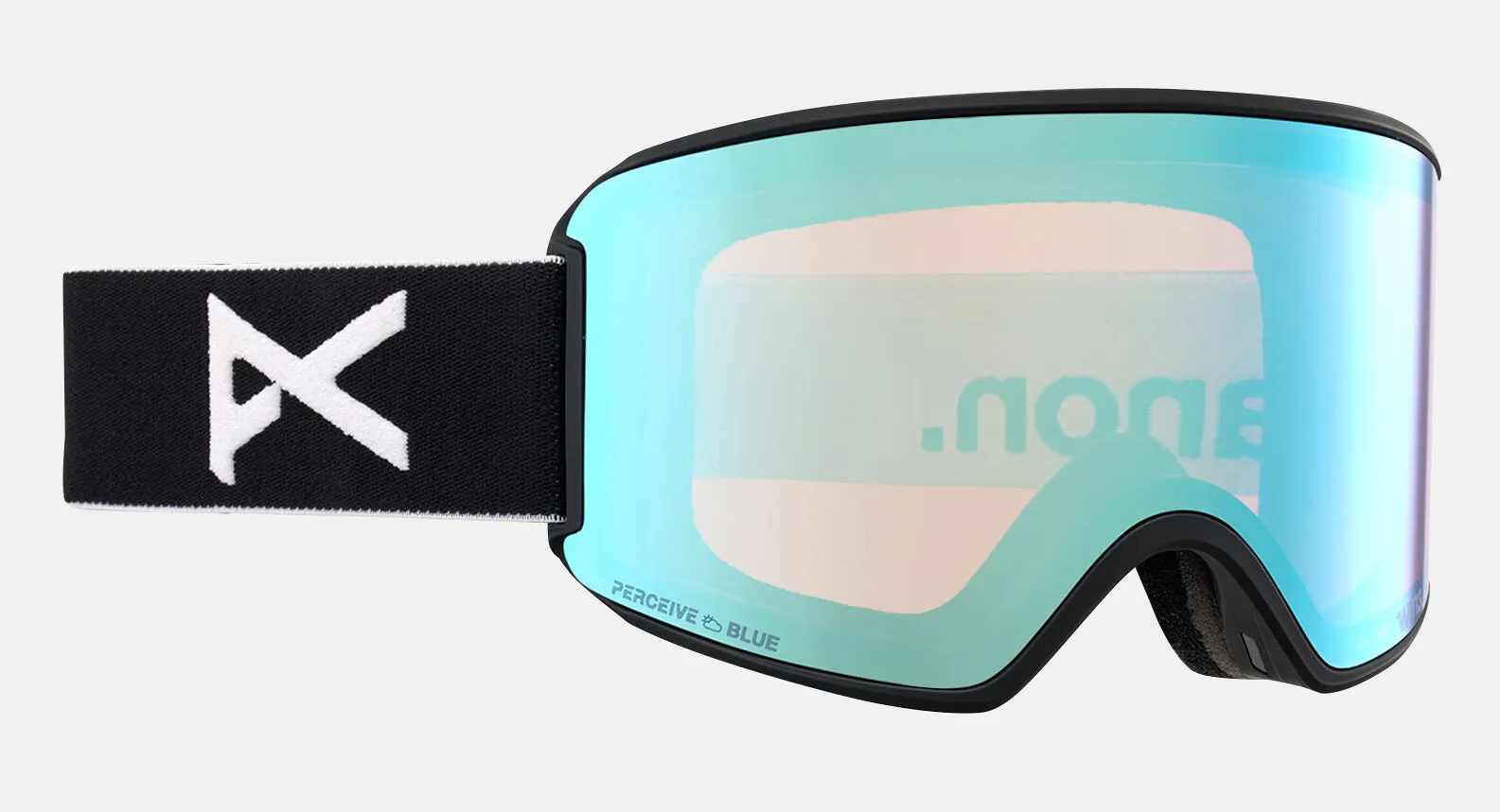 Anon WM3 Goggles & MFI Face Mask & Spare Lens Low Bridge Fit 2024 Black / Perceive Variable Blue Lens