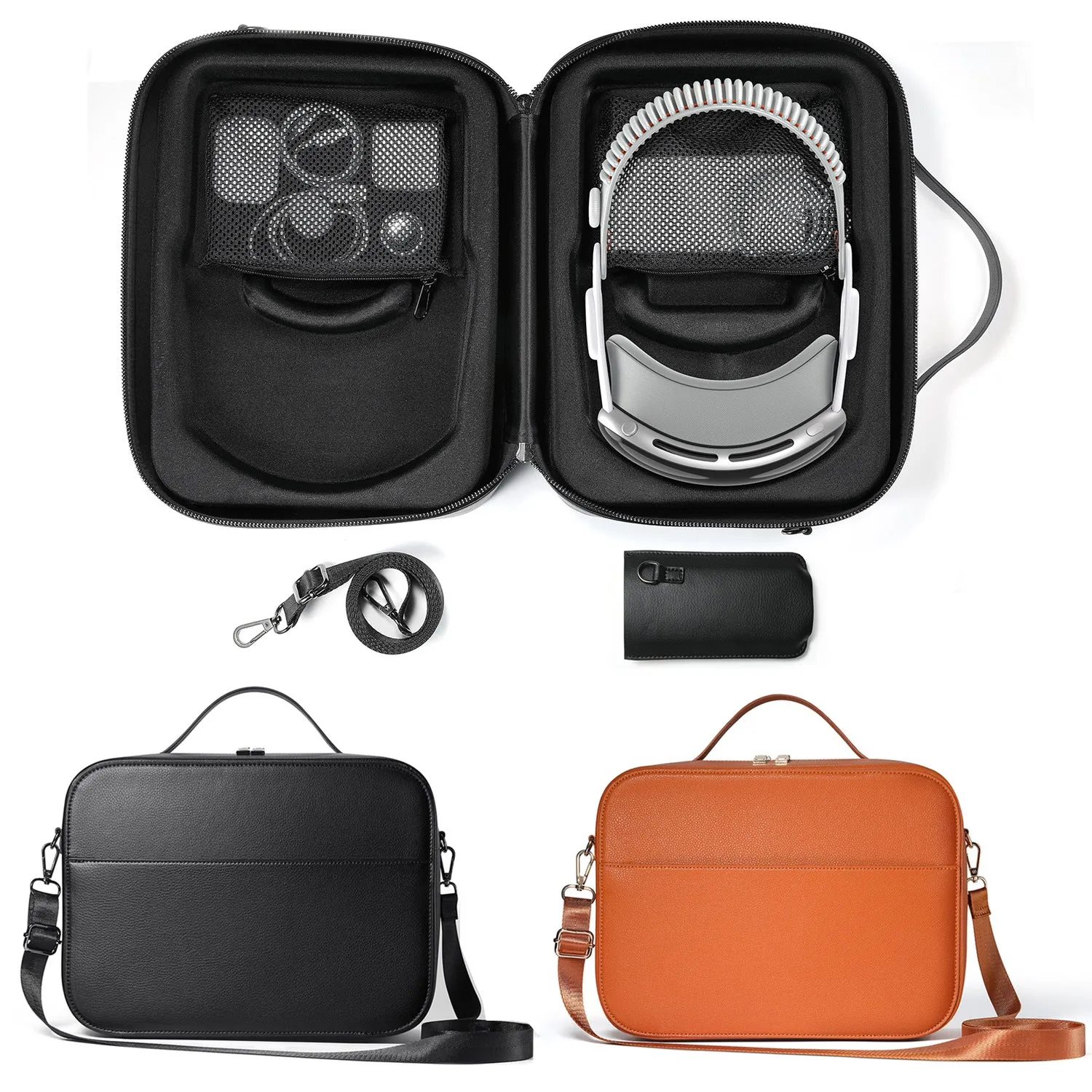 Apple Vision Pro Tan Brown Crossbody Case Bag