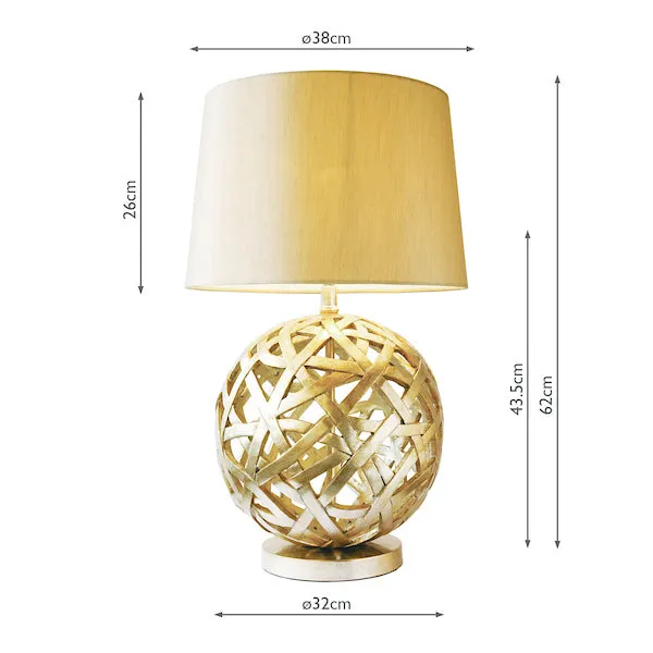 Balthazar Table Lamp complete with Shade Bronze