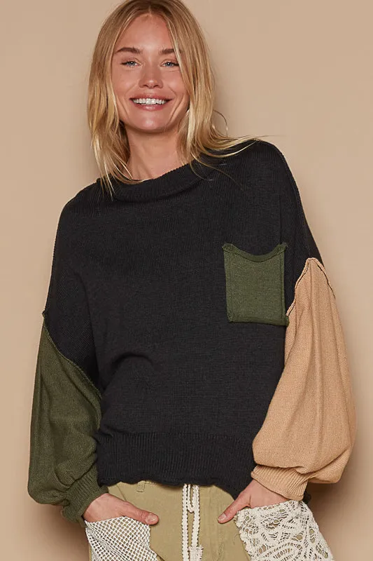 Bella Sweater (Color Block)