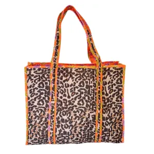 Bella Tote |  Tangy Leopard
