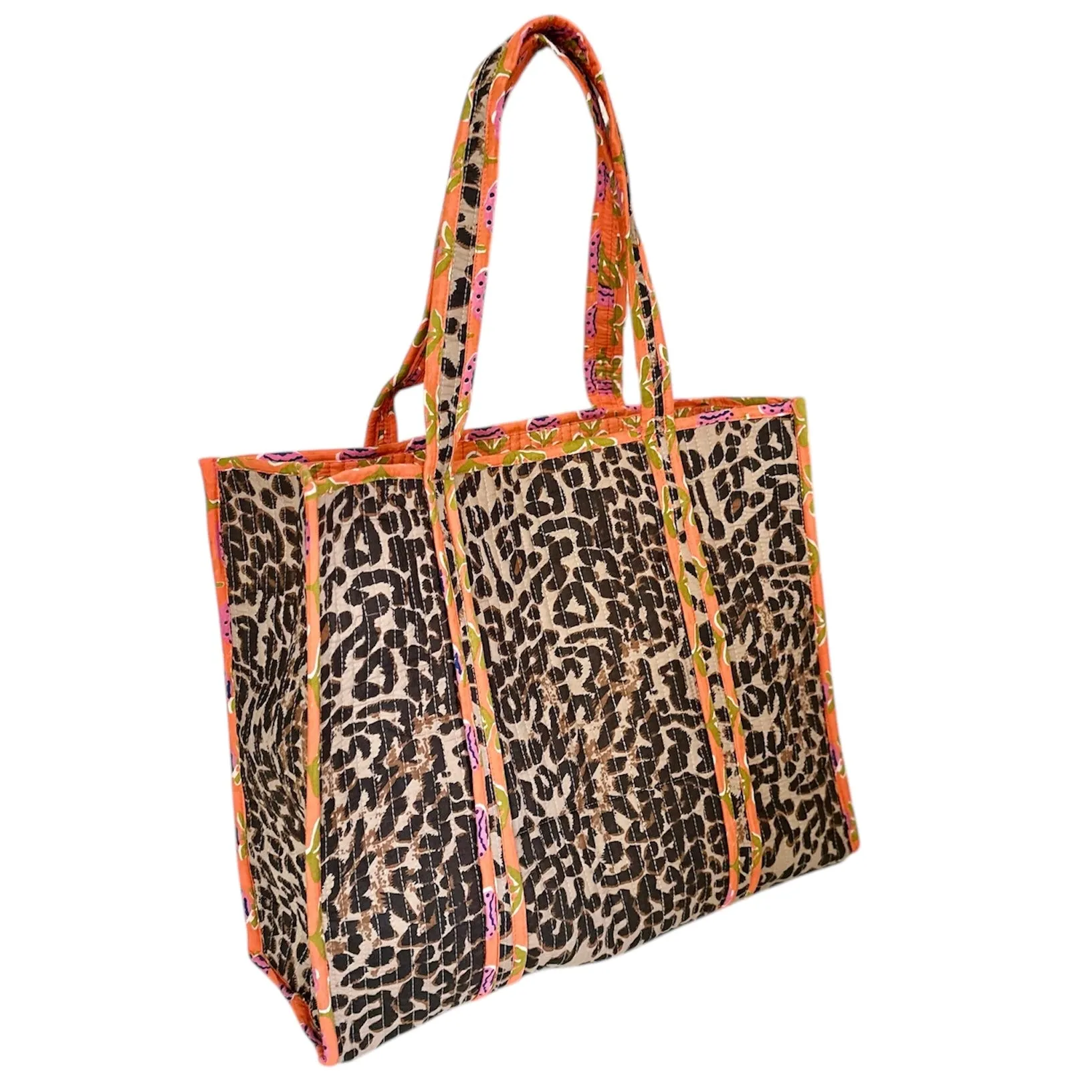 Bella Tote |  Tangy Leopard