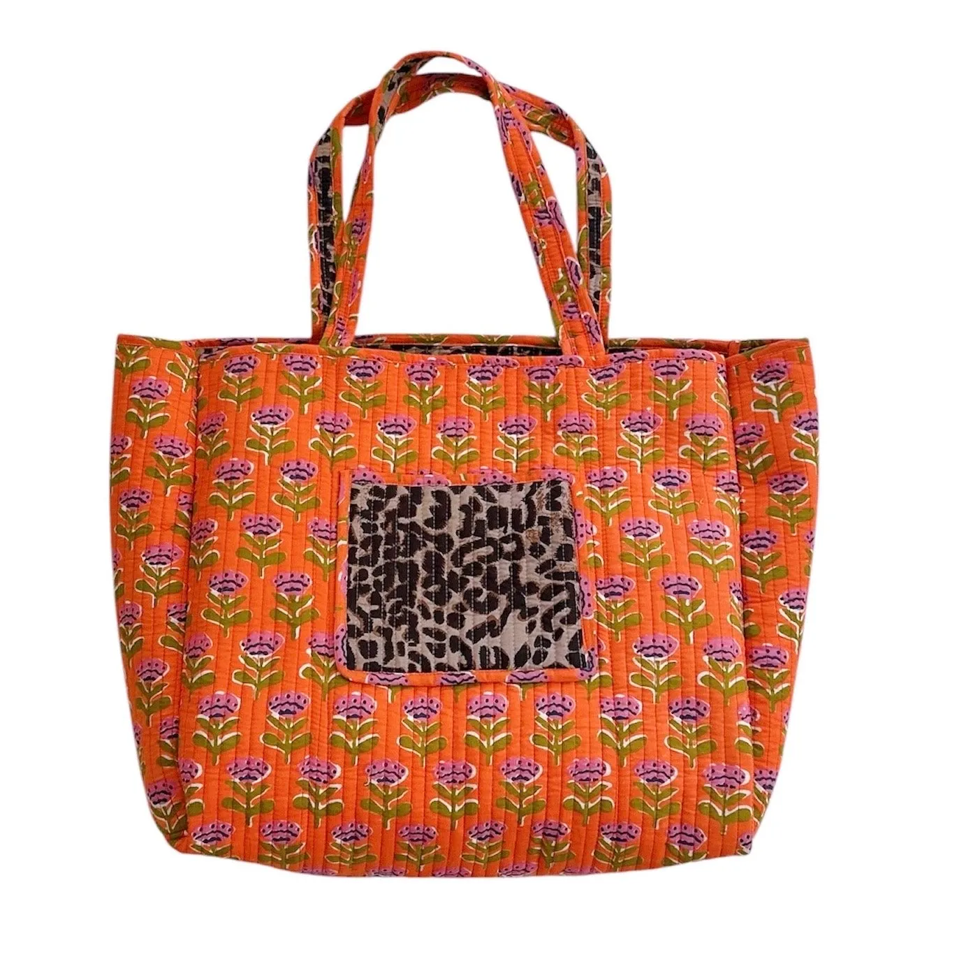 Bella Tote |  Tangy Leopard