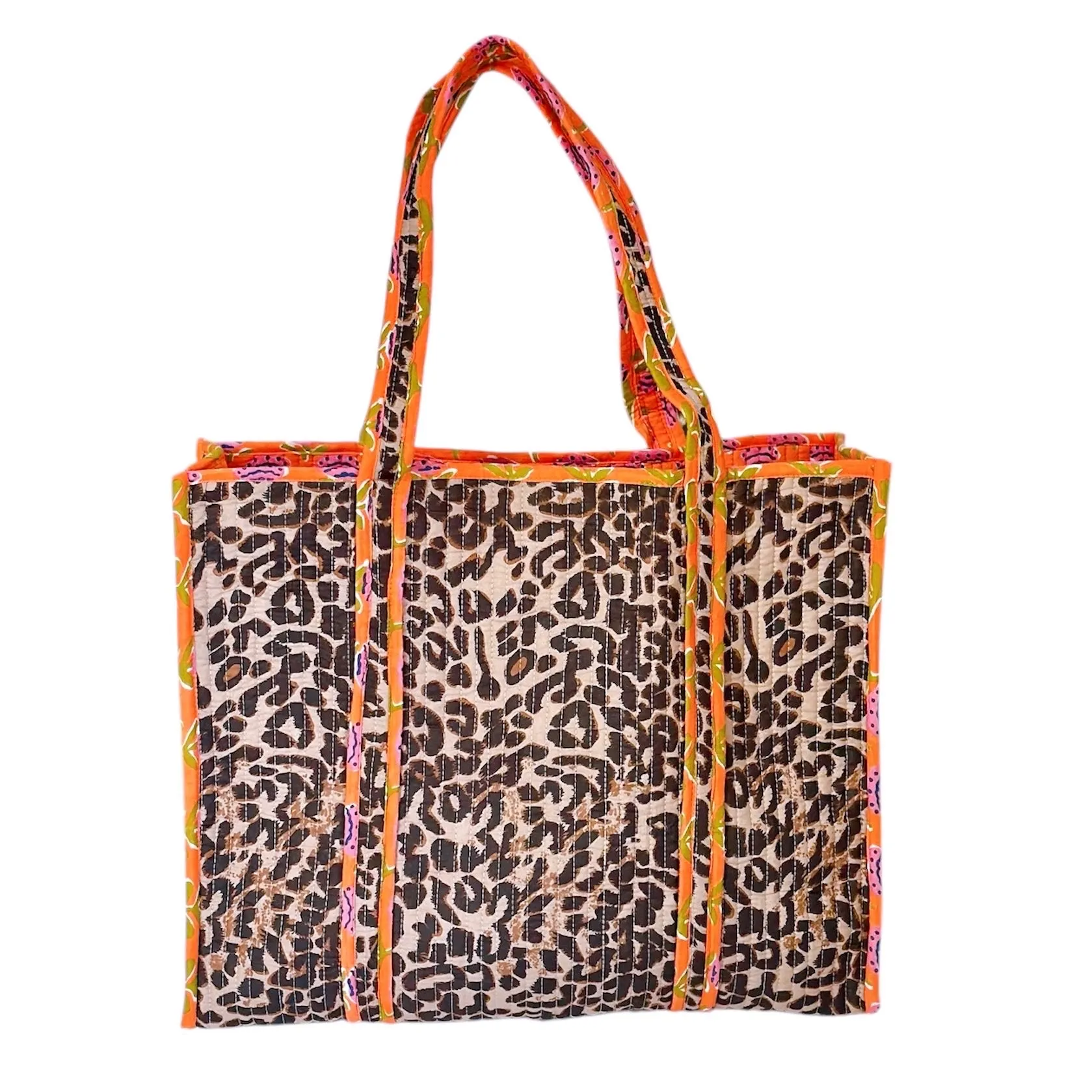 Bella Tote |  Tangy Leopard