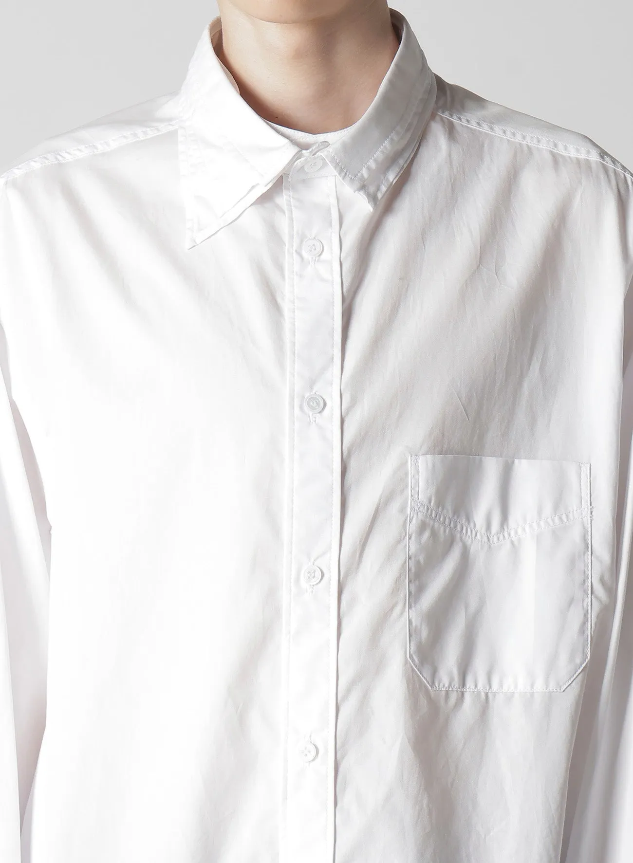 CHAIN STITCH BROAD SPARE TRIPLE COLLAR BLOUSE