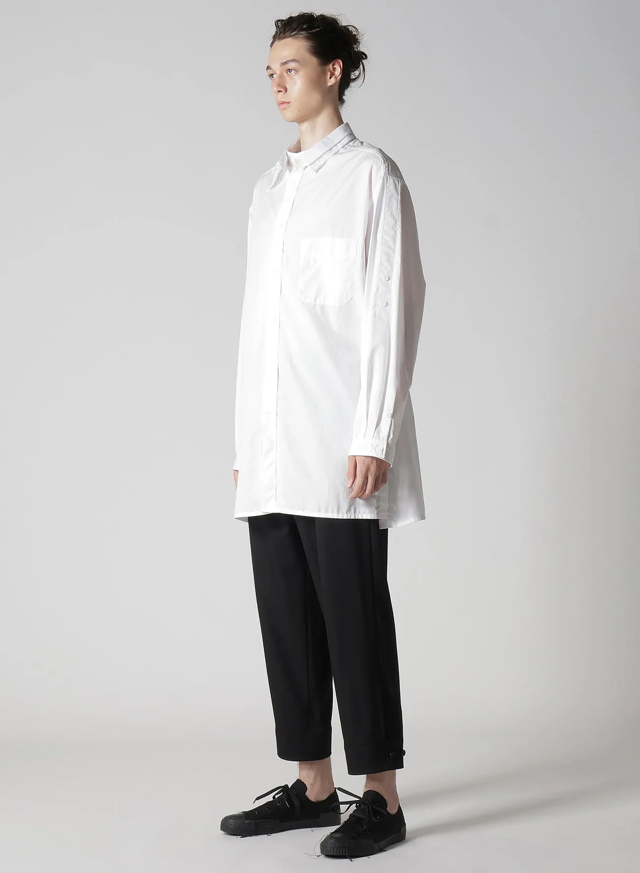 CHAIN STITCH BROAD SPARE TRIPLE COLLAR BLOUSE