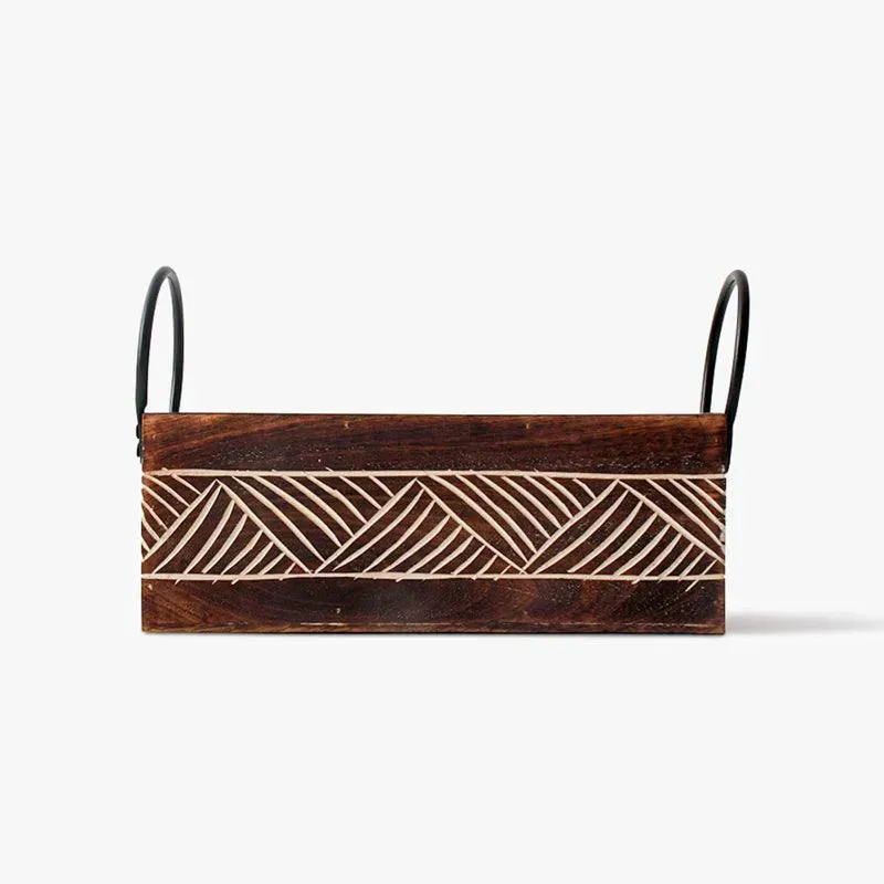 Classic Wooden Cutlery Organizer | 9 x 10 x 17 inches