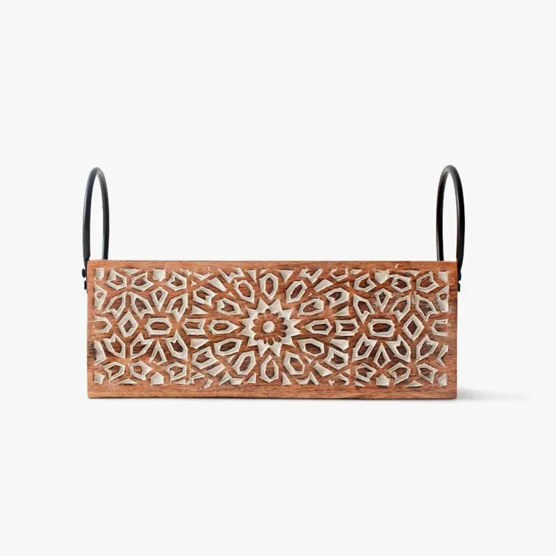 Classic Wooden Cutlery Organizer | 9 x 10 x 17 inches