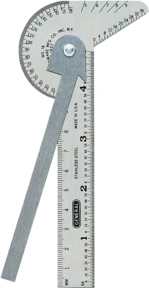 General 16ME Multi-Use Rule and Gauge, Stainless Steel :CD: QUANTITY: 1