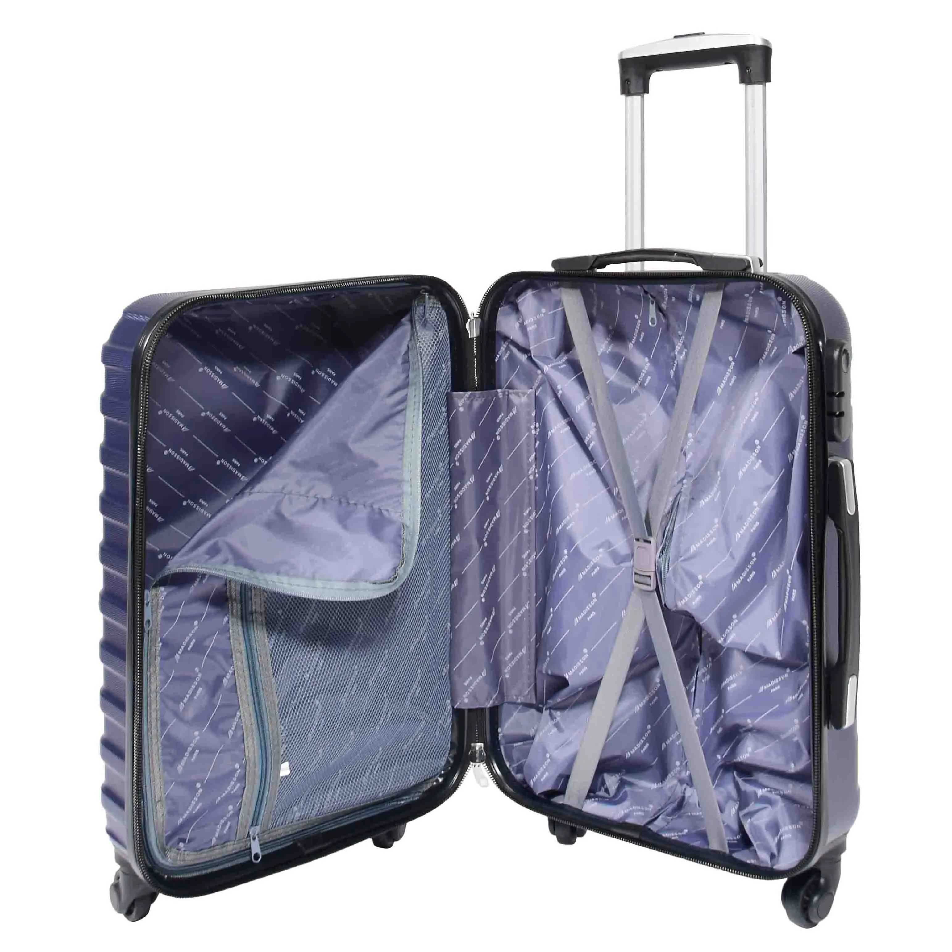 Hard Shell Four Wheel Luggage Digit Lock Sega Navy
