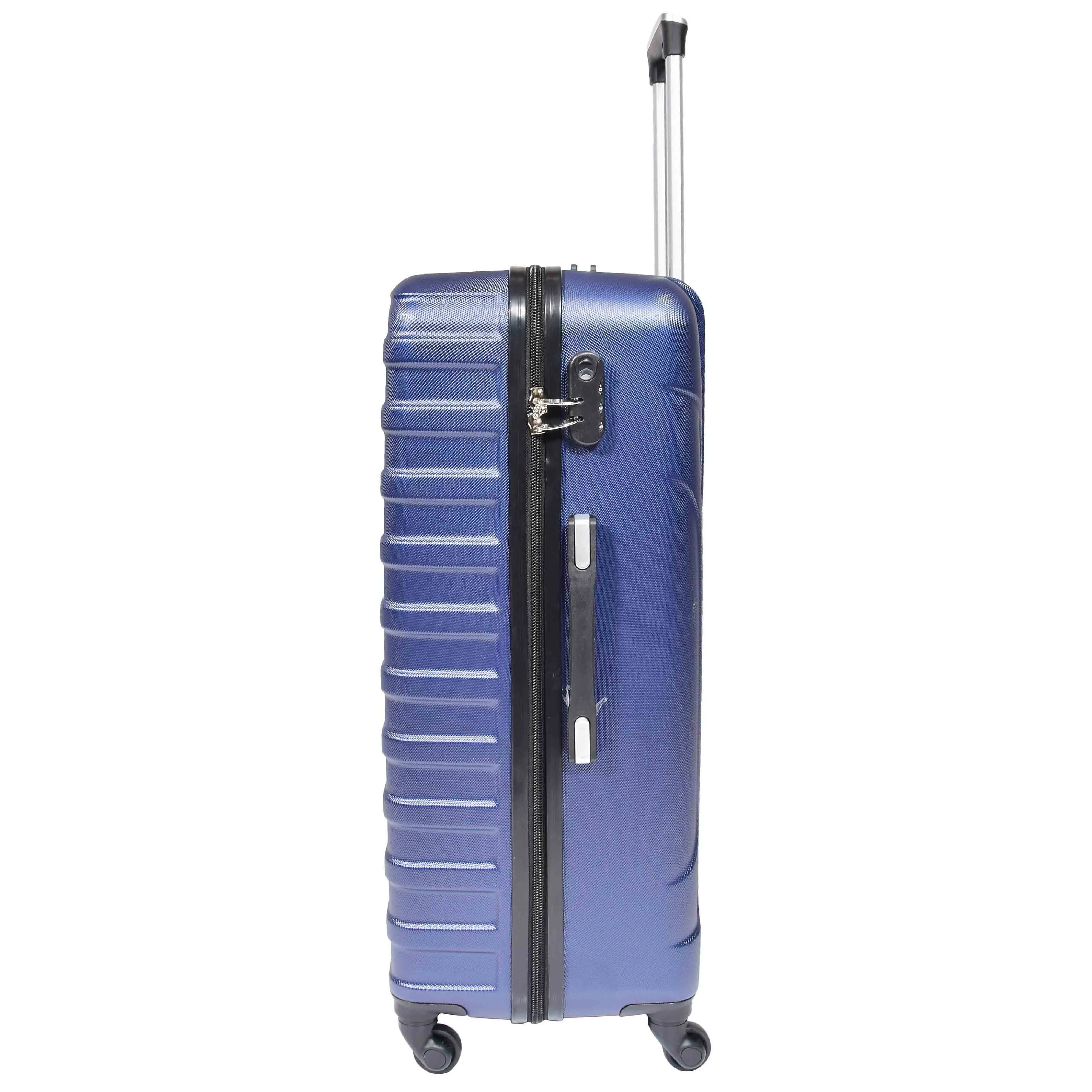 Hard Shell Four Wheel Luggage Digit Lock Sega Navy