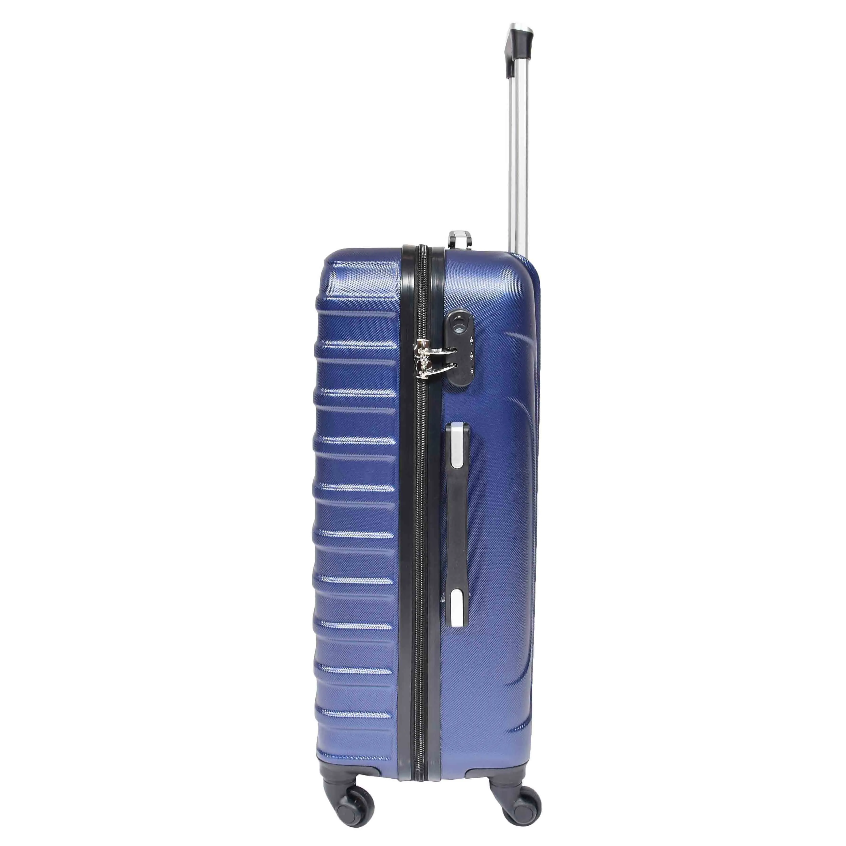 Hard Shell Four Wheel Luggage Digit Lock Sega Navy