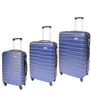 Hard Shell Four Wheel Luggage Digit Lock Sega Navy
