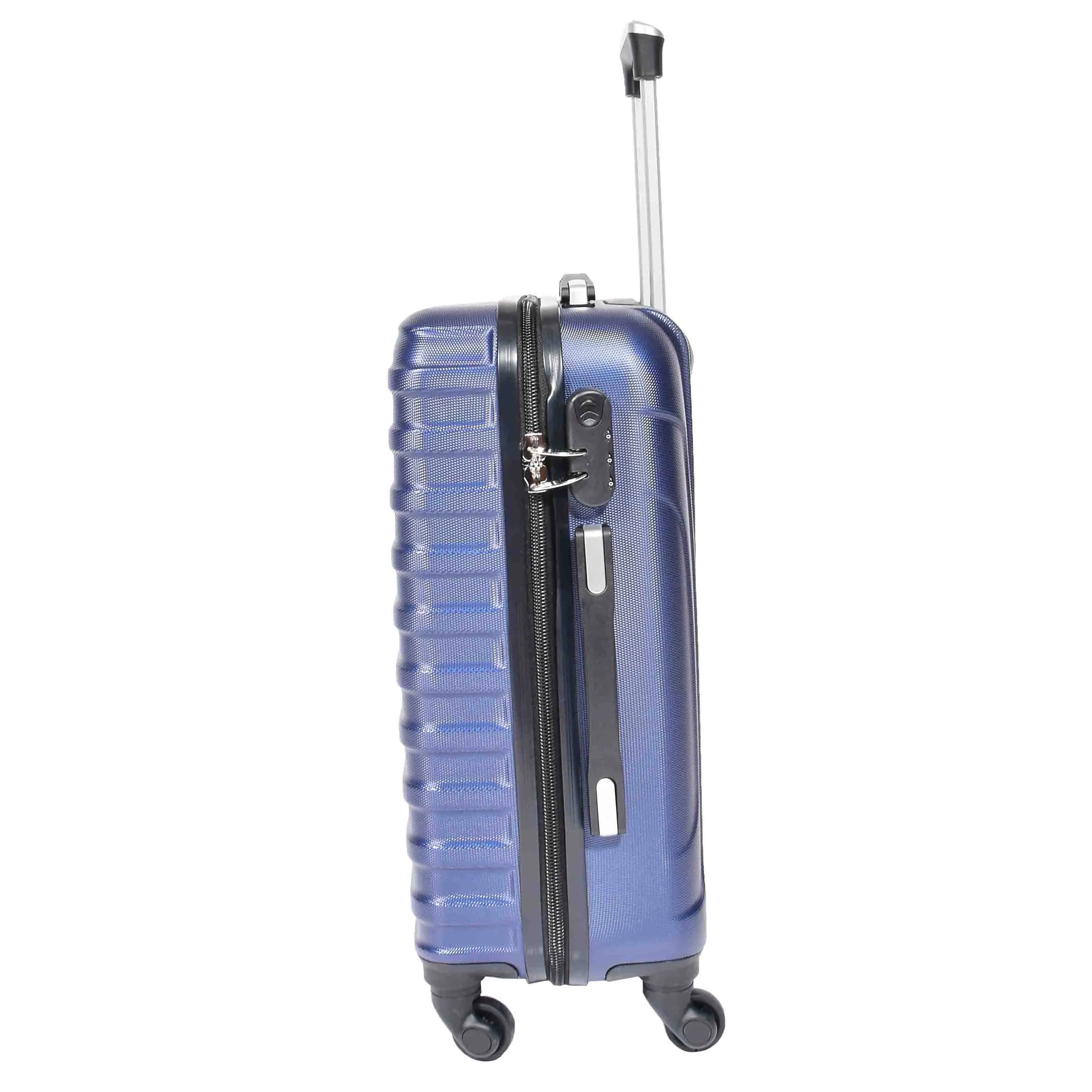 Hard Shell Four Wheel Luggage Digit Lock Sega Navy