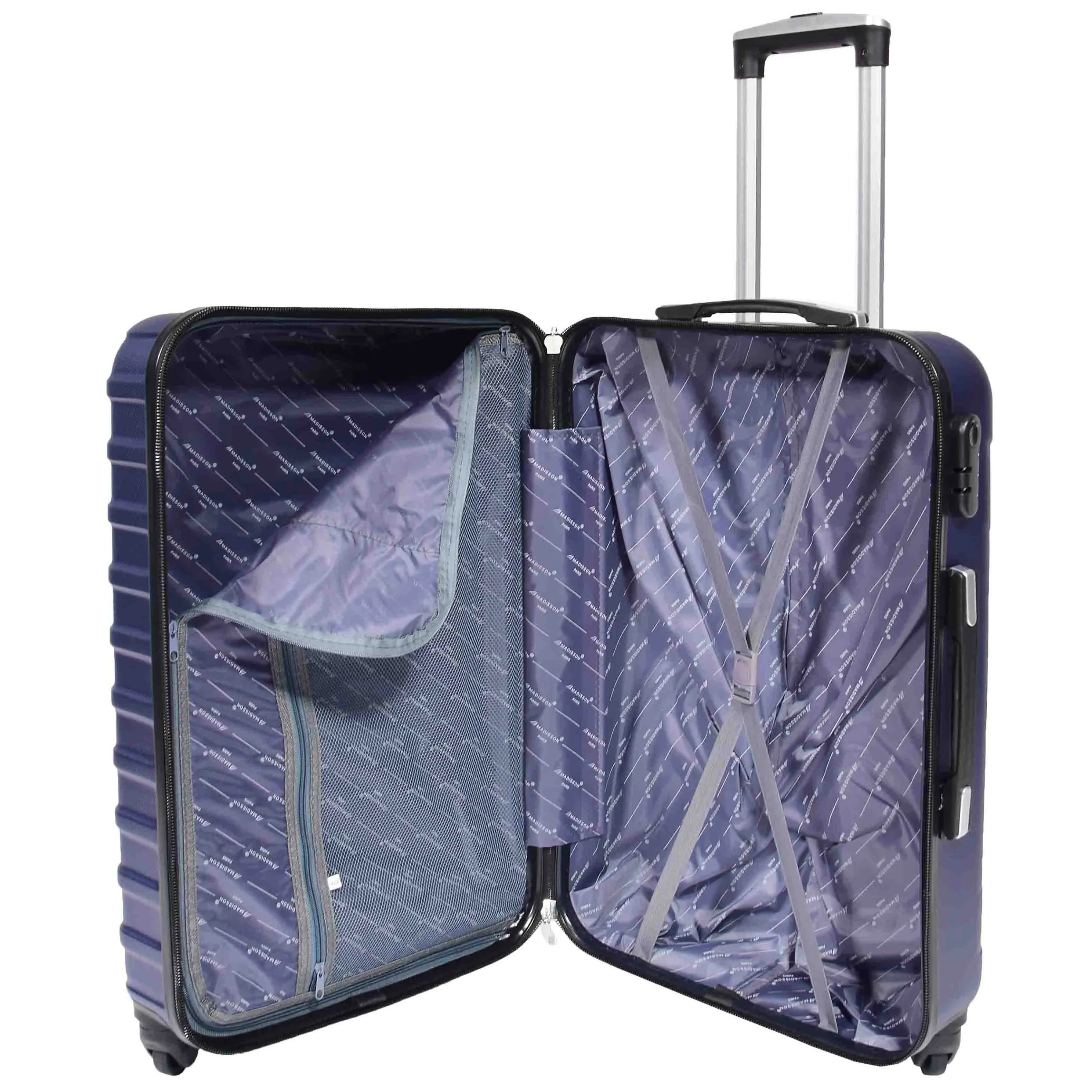 Hard Shell Four Wheel Luggage Digit Lock Sega Navy
