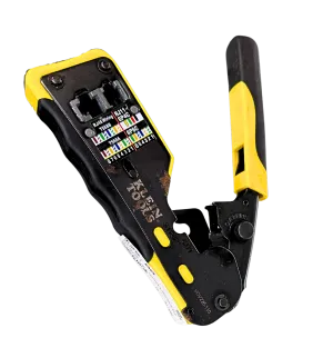 Klein Tools VDV226-110 Ratcheting Modular Data Cable Crimper