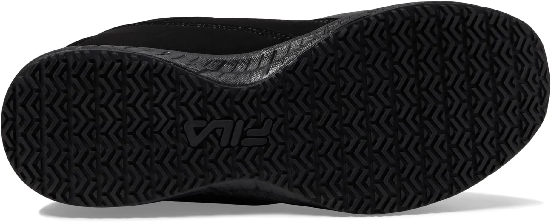 Memory Layers Slip Resistant Fila Sneakers, Black/Black/Black