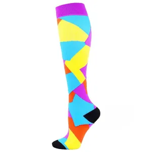 Multi Pattern Print Compression Socks