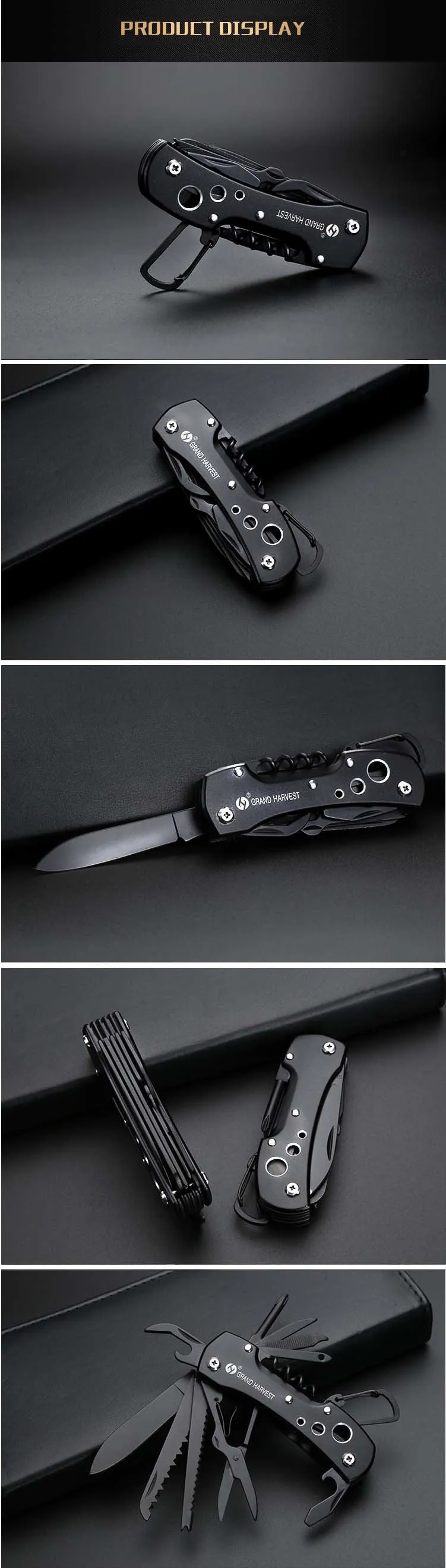 Outdoor Multifunctional Army Military Folding Knife