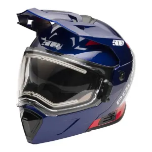 Polaris  509 Delta R4 Helmet Ignite Fidlock Dual Pane Anti Fog Shield Blue FMVSS 218