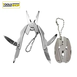 Portable Powerful Plier Multifunction Tools Keychain