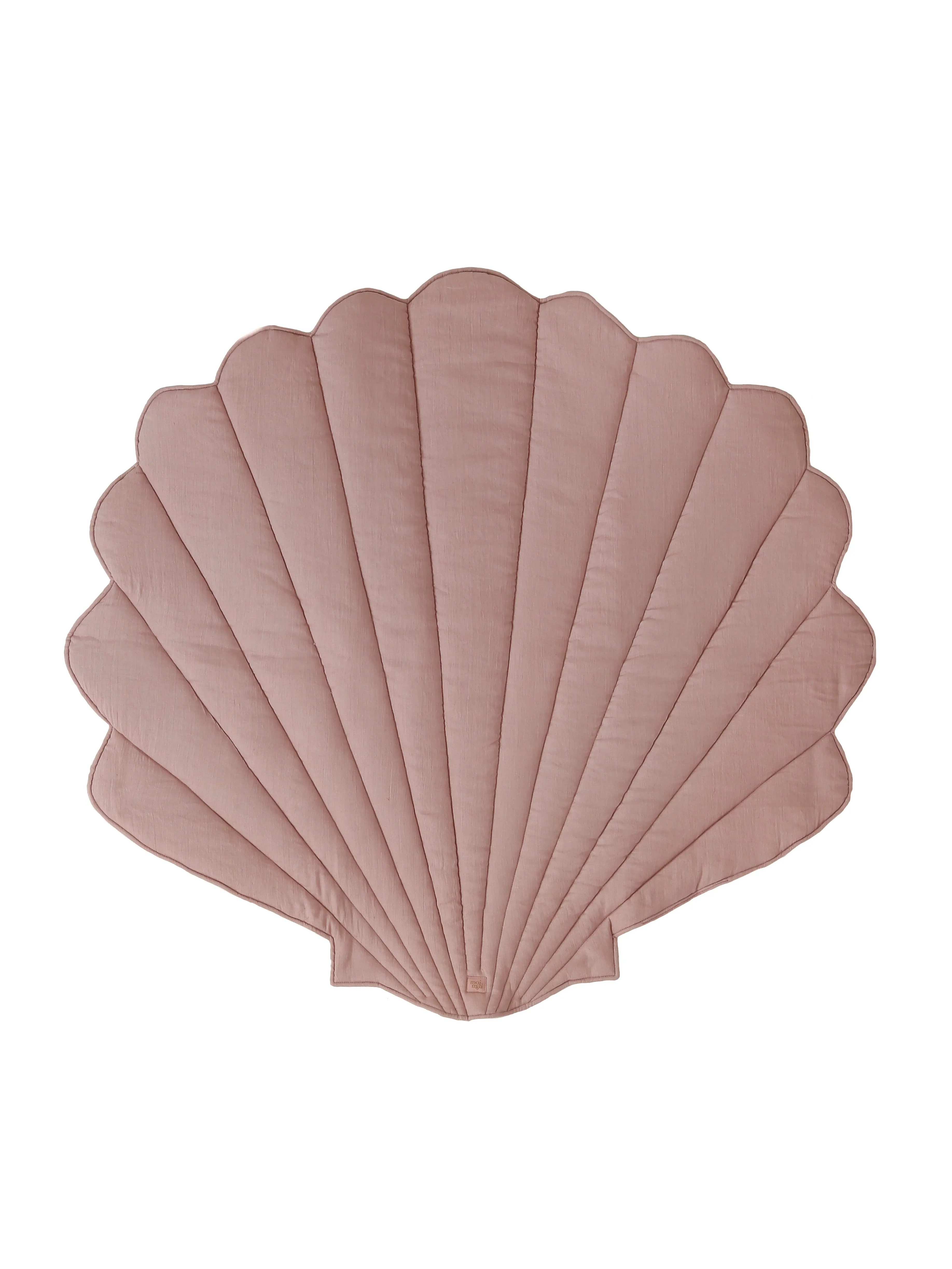 “Powder Frills” Teepee Tent with Frills and "Powder Pink" Shell Mat Set