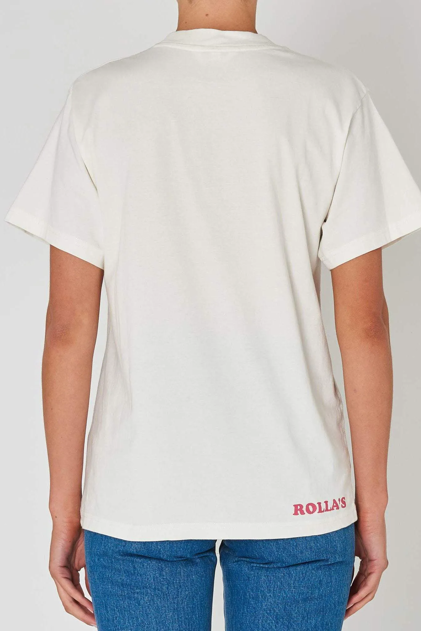 ROLLA'S ROLLING STONE 80 TOMBOY TEE - VINTAGE WHITE