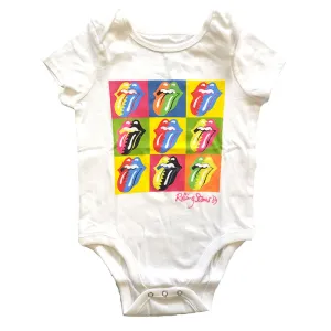 Rolling Stones Babygrow- Two tone tongues
