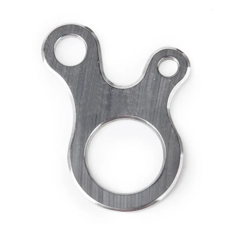 Rope Fixing Clip 3 Holes Slip Runner Shroud Tensioner Stainless Steel for Camping Hiking