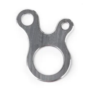 Rope Fixing Clip 3 Holes Slip Runner Shroud Tensioner Stainless Steel for Camping Hiking
