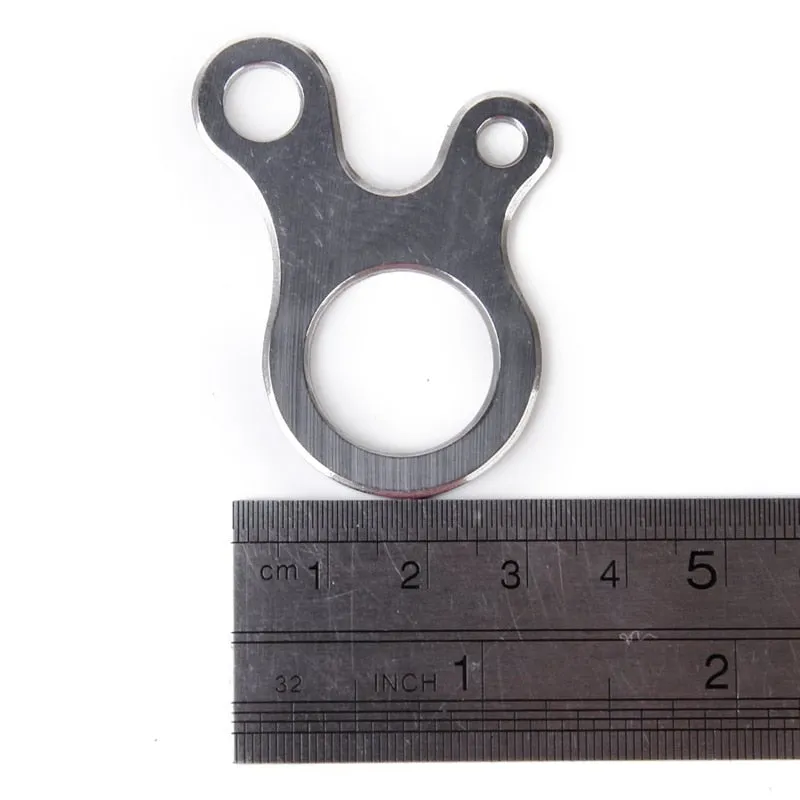 Rope Fixing Clip 3 Holes Slip Runner Shroud Tensioner Stainless Steel for Camping Hiking