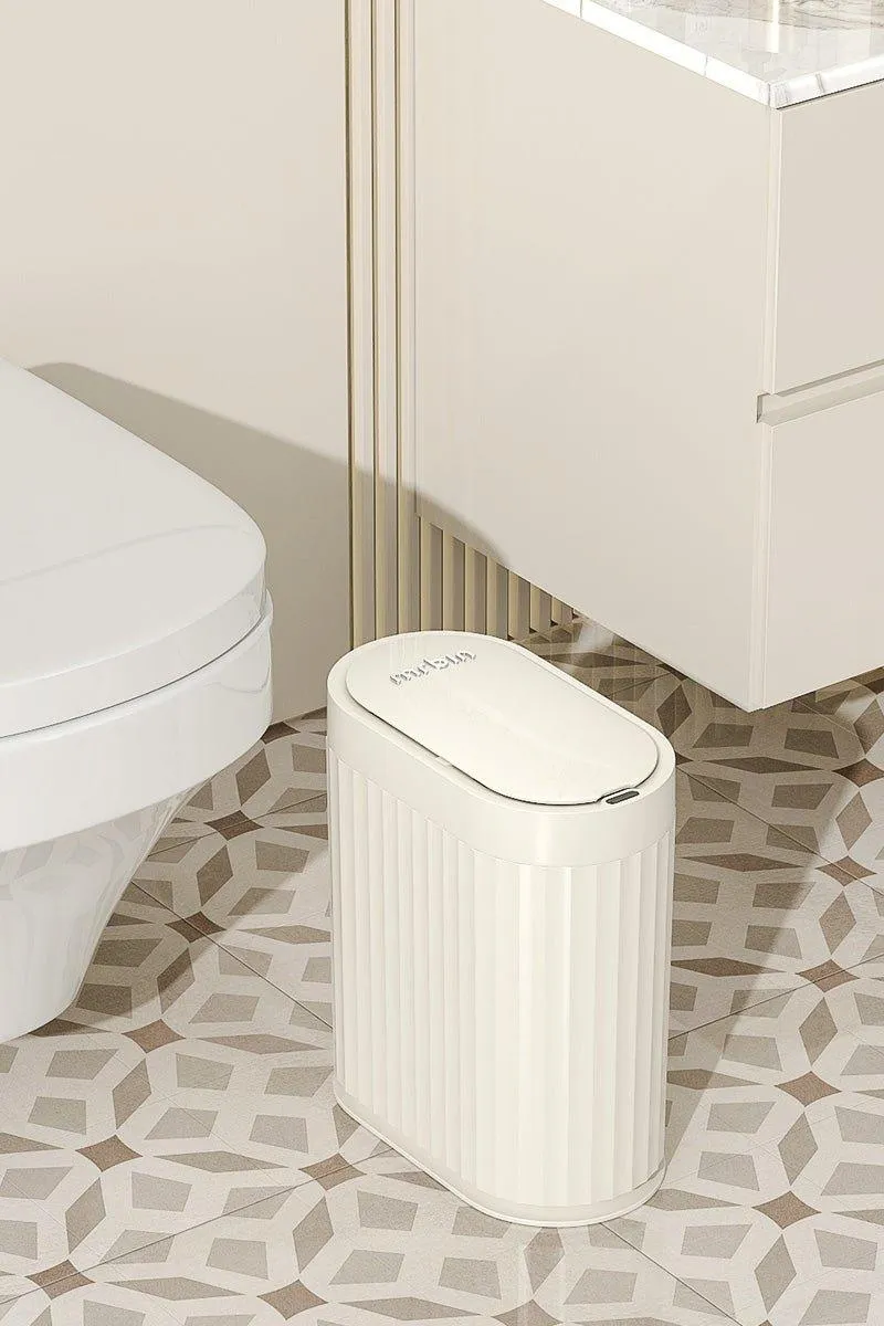 Small Trash Can Advanced Motion Sensor with IPX5 Waterproof Rating and Sealed Odor Protection