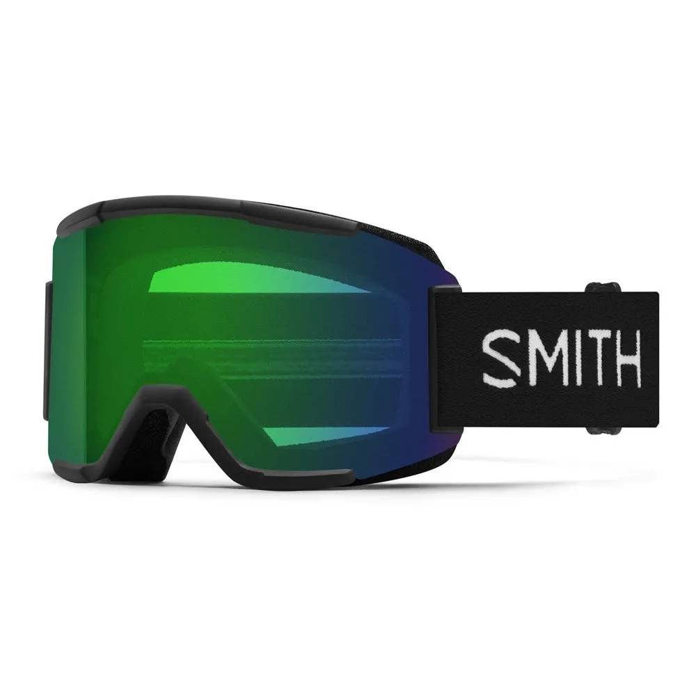Smith Squad Black Goggles | ChromaPop Everyday Green Mirror 23% VLT / Clear