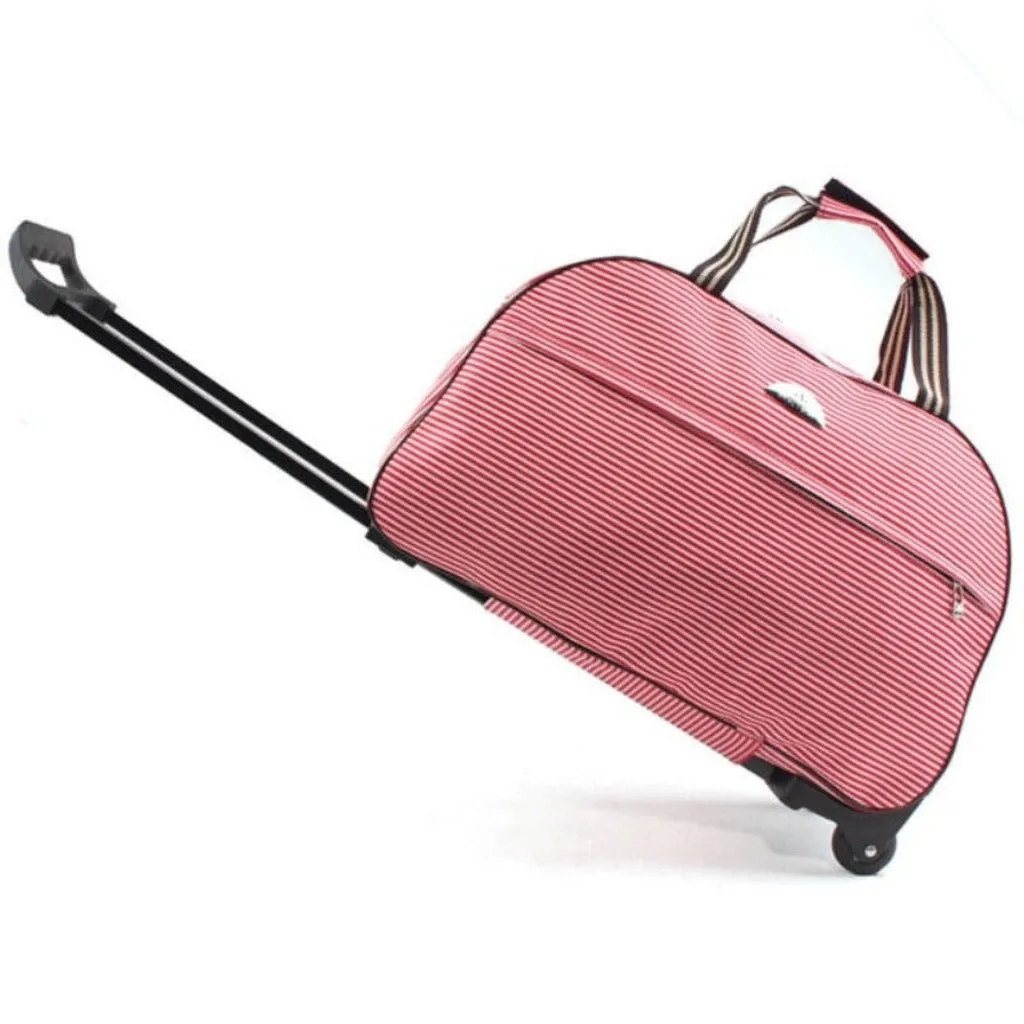 Travel Duffle Trolley Rolling Suitcase Carry On Luggage Bag