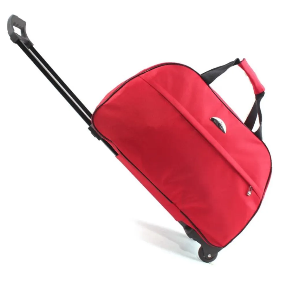 Travel Duffle Trolley Rolling Suitcase Carry On Luggage Bag