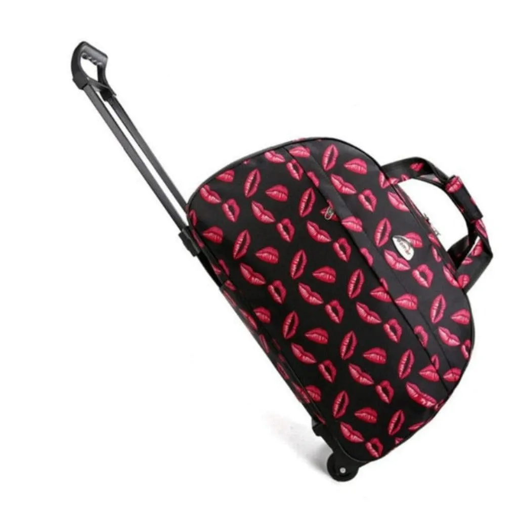Travel Duffle Trolley Rolling Suitcase Carry On Luggage Bag
