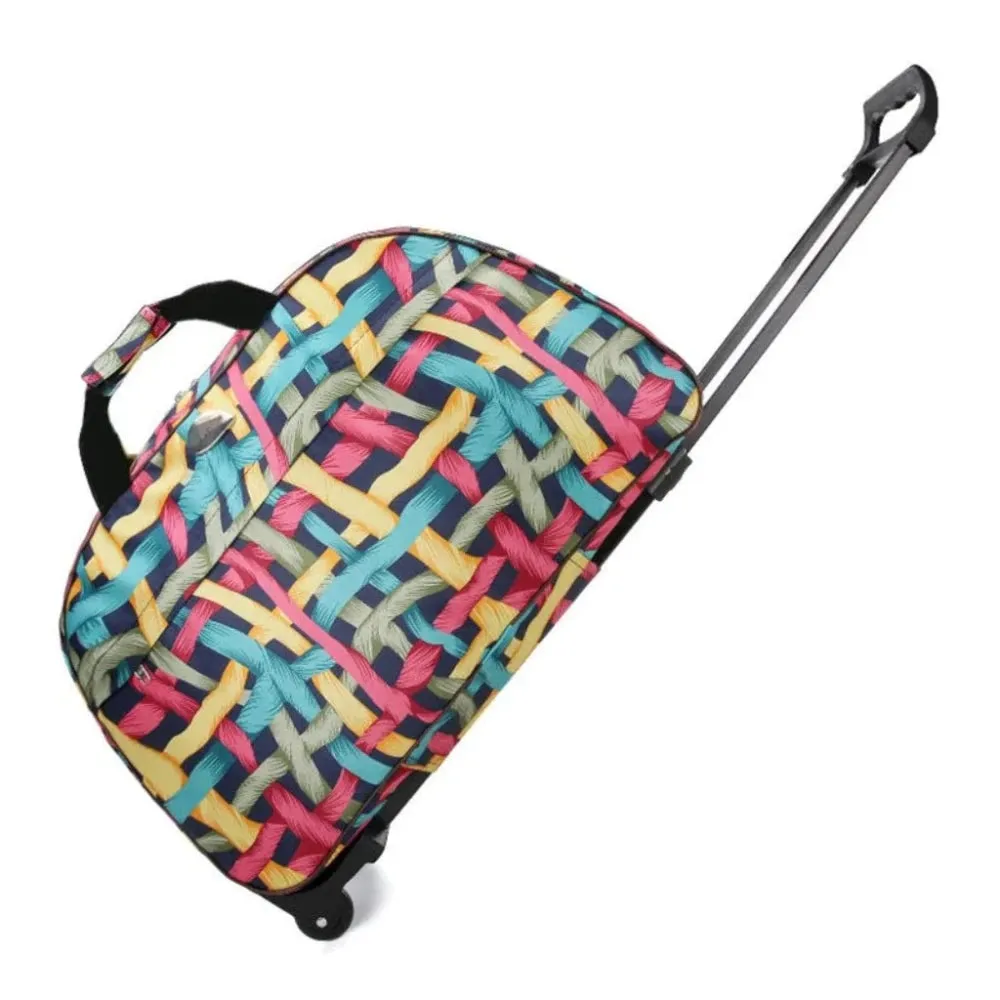 Travel Duffle Trolley Rolling Suitcase Carry On Luggage Bag