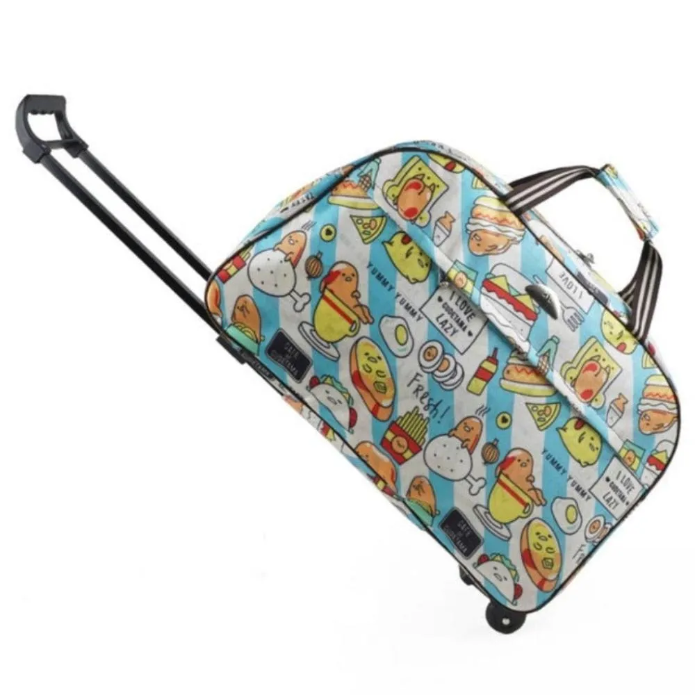 Travel Duffle Trolley Rolling Suitcase Carry On Luggage Bag
