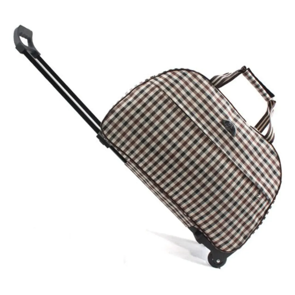 Travel Duffle Trolley Rolling Suitcase Carry On Luggage Bag
