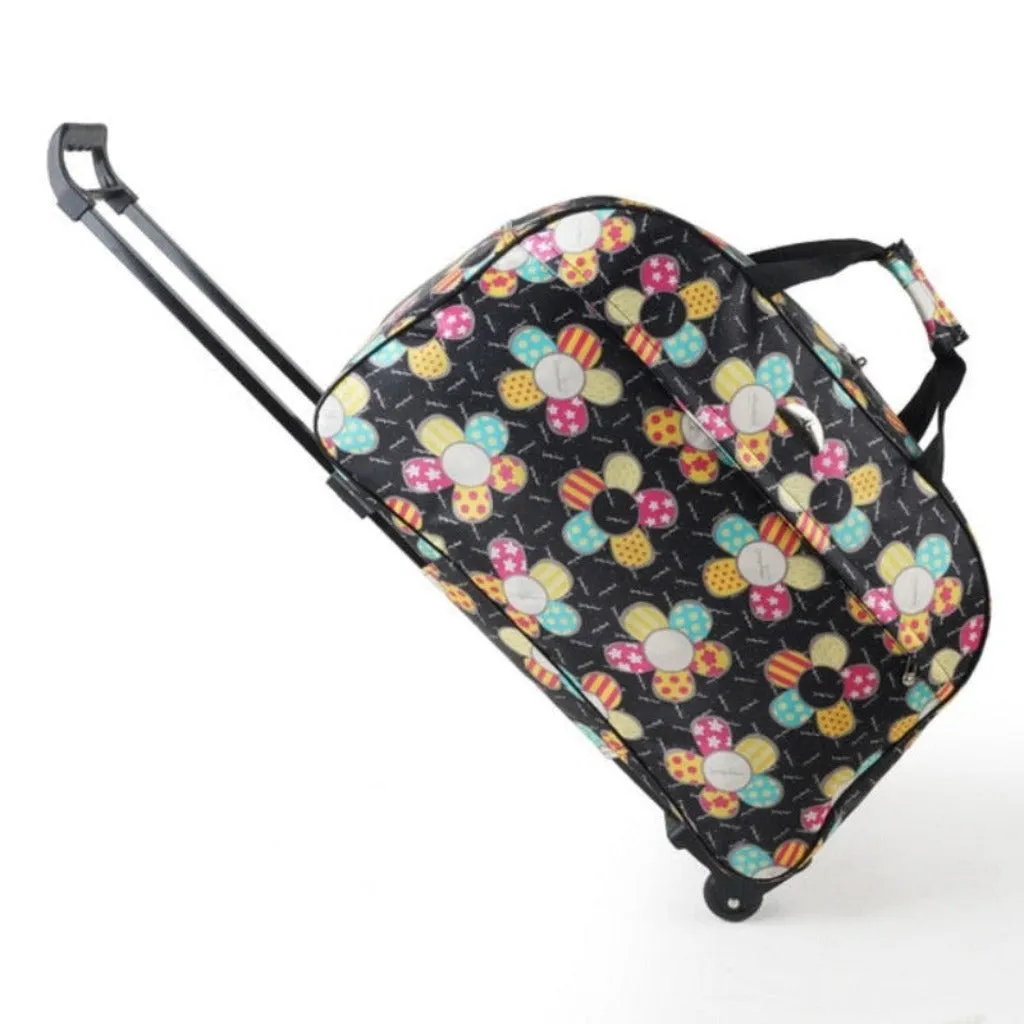 Travel Duffle Trolley Rolling Suitcase Carry On Luggage Bag